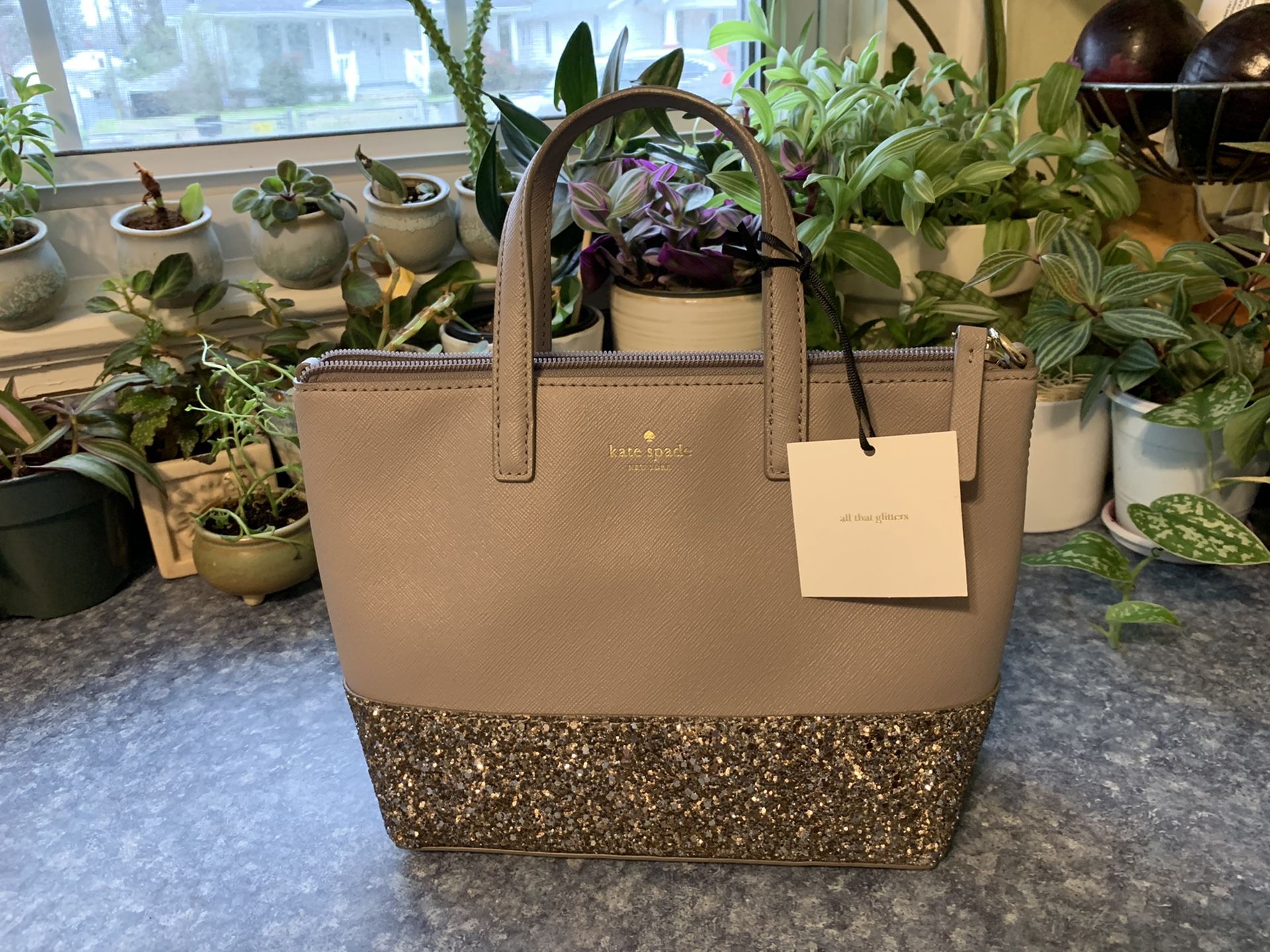 Kate Spade Ina Greta Court Glitter Bag