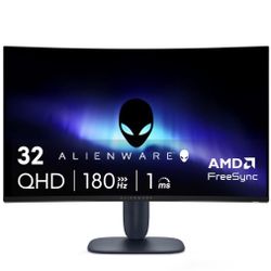 32 Inch Curved Alienware LED Qhd 180hz Monitor 