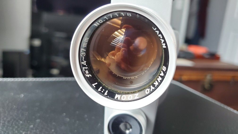 SANKYO Auto 5x Antique Vintage 1960s Movie Camera Ultra Rare Full Metal Case!