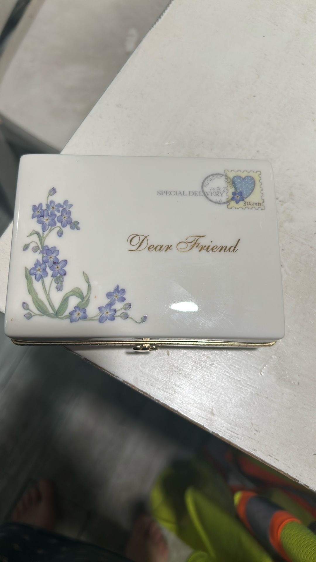 Dear Friend Porcelain Music Box
