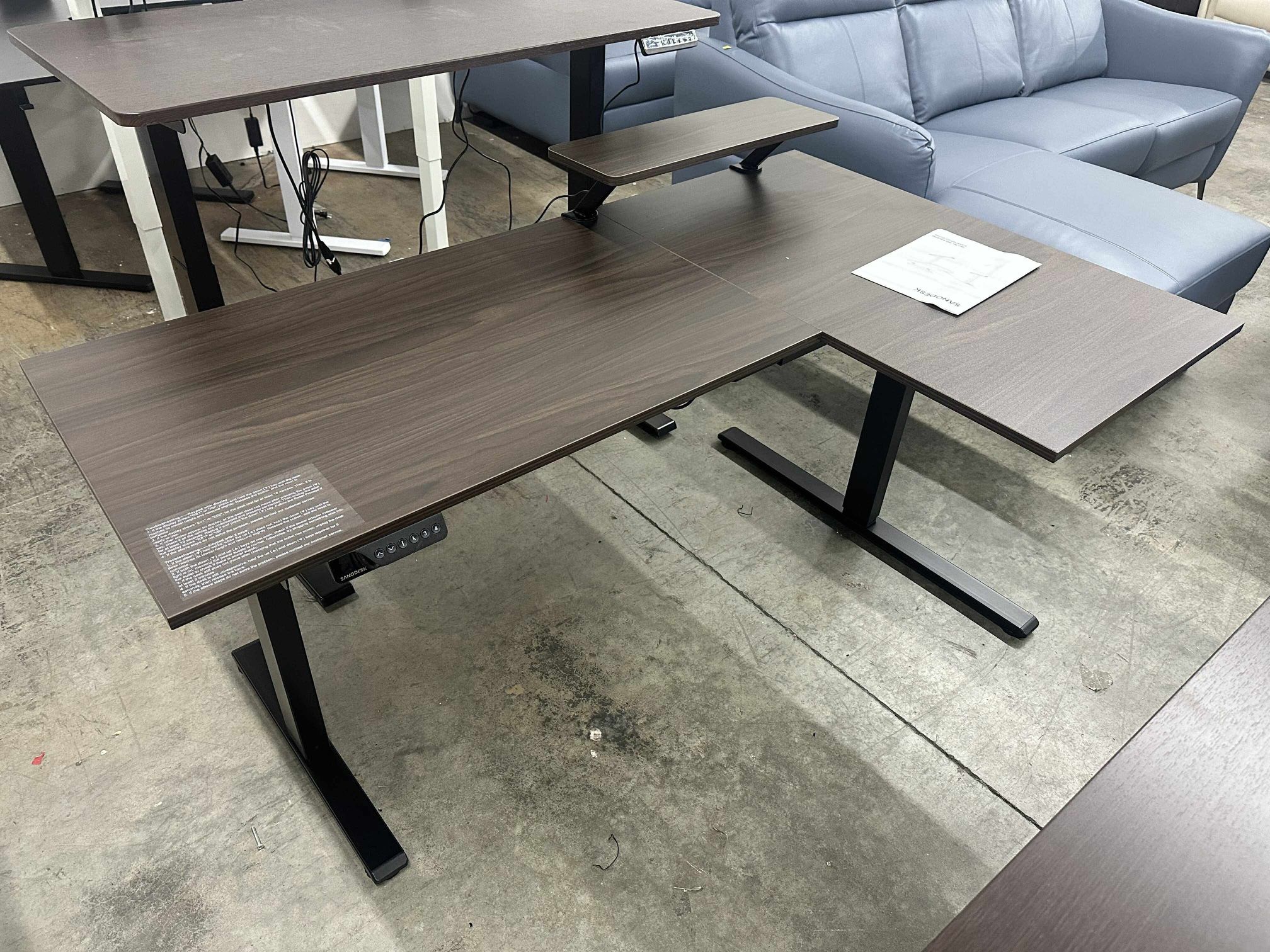 Dual Motor L shaped Standing Desk