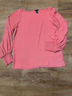 Anne Taylor Factory Coral Top – Women’s XS | Great Condition
