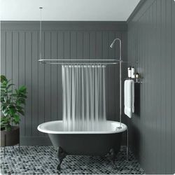 Clawfoot Tub Add-A-Shower Bathtub to Shower Conversion Kit