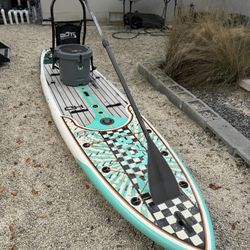 Bote HD Bug Slinger Gator Shell Padel Board Sup With Bote Tackle Rack And Bucket Cooler