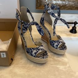 Jessica Simpson Size 7 Espadrille Wedges, NIB