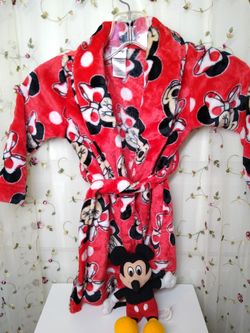 Disney Minnie Mouse robe w Mickey doll