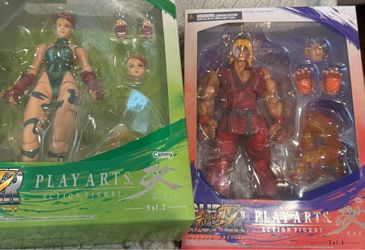 Street Fighter Play Arts Kai Arcade Edition Cammy and Ken
