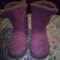 Pink Baily Button Cancer Awareness UGGs 