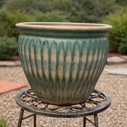 Aqua Ceramic Planter