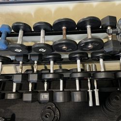 Dumbbells And 3 Tier Rack