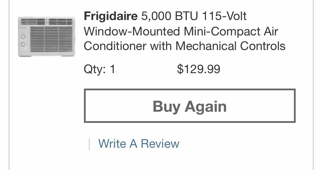 5000 BTU WINDOW AC UNIT