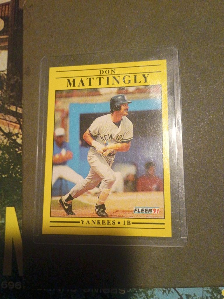 Don Mattingly Fleer 91 Card