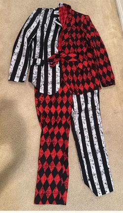 Harlequin Diamond Shaped Jester Halloween Costume.