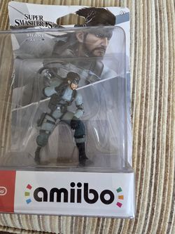 amiibo Snake Super Smash Bros Series Metal Gear Solid Character from Japan !! Nintendo