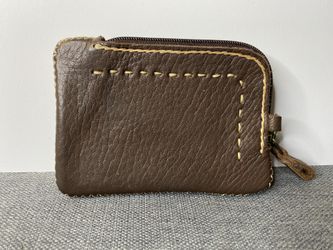 Brown leather wallet