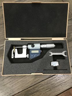Micrometer, 0-1"/0-25mm Range, .00005