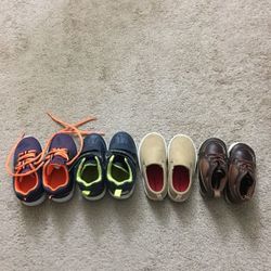 4 pair of Kids shoes. Size 5 and 6. Absolutely in good condition