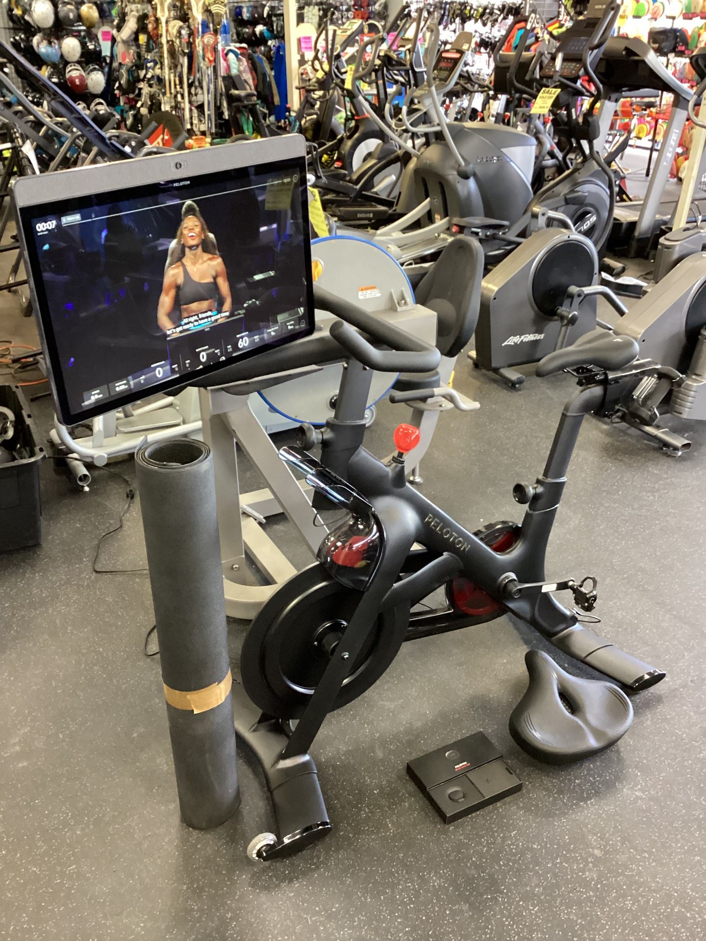 Peloton Bike + Plus Cross Trainer Spin Exercise Bike Includes Warranty