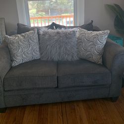 Grey Sofa And Loveseat