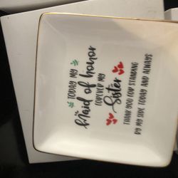 15 Maid Of Honor Plate