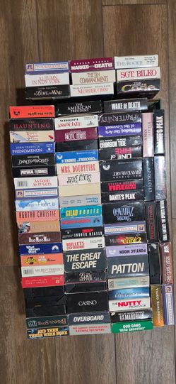 82 total VHS tapes