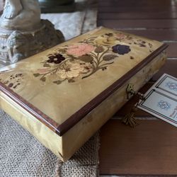 Italian Sorrento Jewelry Music Box