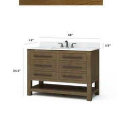Vanity 48Wx22Dx35H