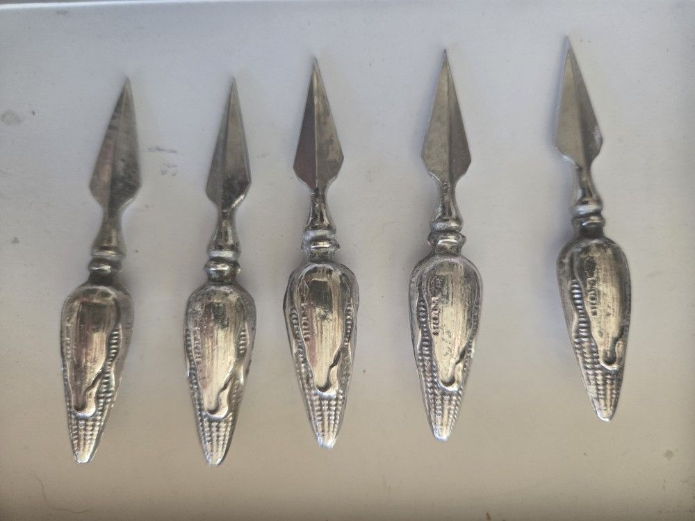 Sterling Silver Corncob Holders