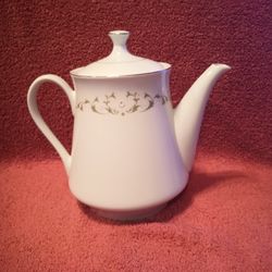 Sheffield Japan Elegance Fine China 502 Tea/Coffee Pot 7-1/2" Tall  Excellent  Condition 