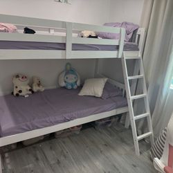 Twin Bunk Beds With Mattress 