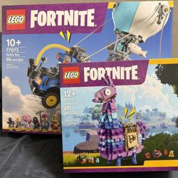 Fortnite Lego - Battle Bus And Supply Llama - Set Of 2