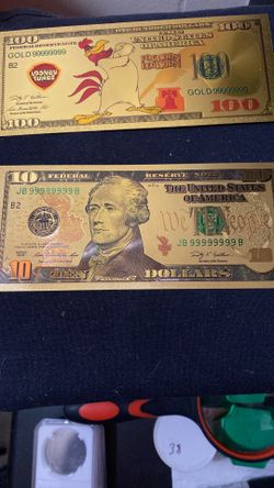 24K Gold Foil Bills
