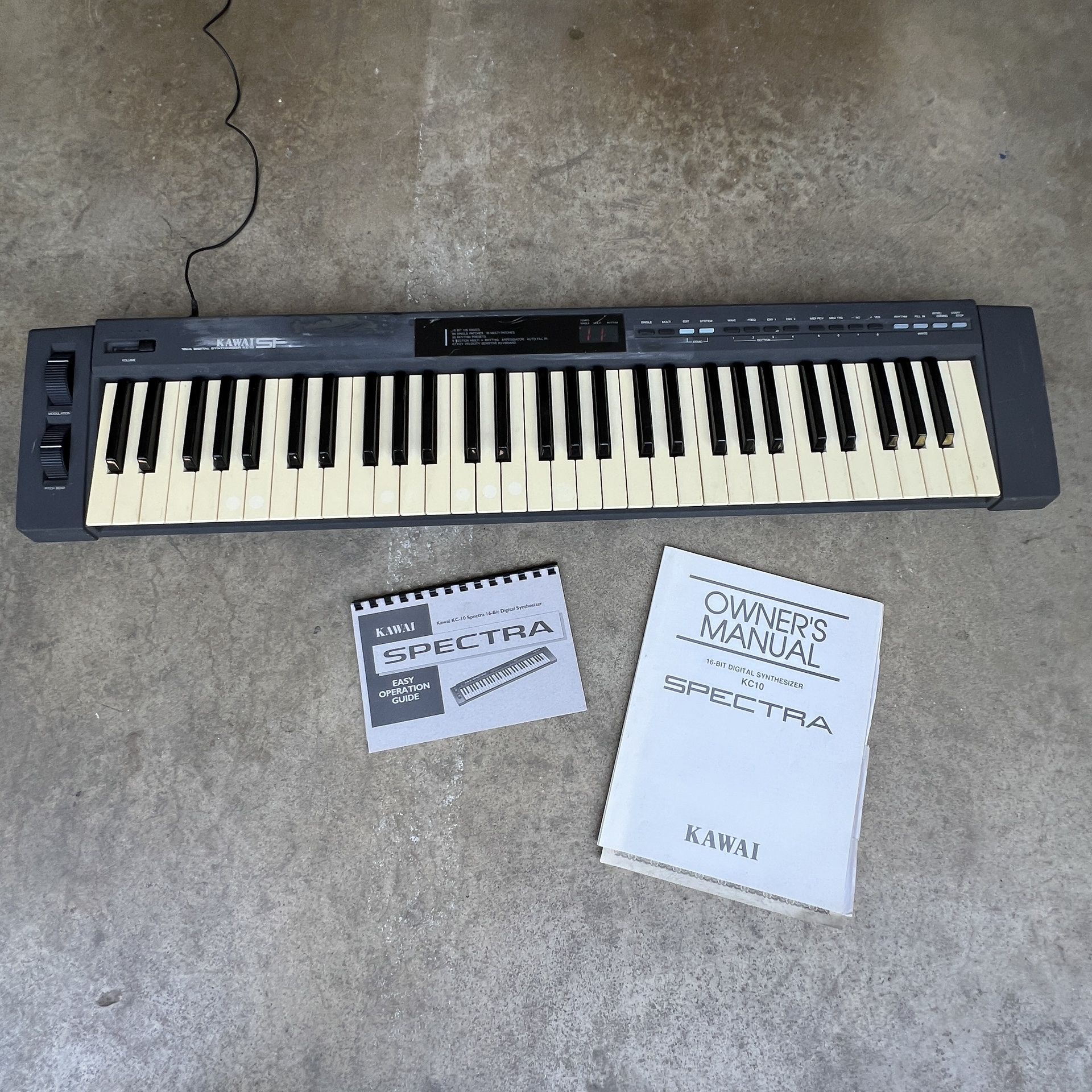 Vintage KAWAI SPECTRA 16-bit Digital Synthesizer KC10 May Need New