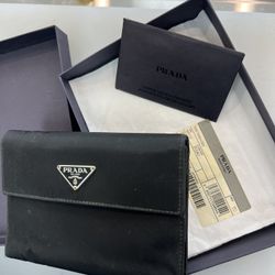 Prada Vela Nero Wallet 