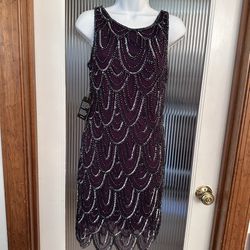 Beaded dress, Tags attached, S-6