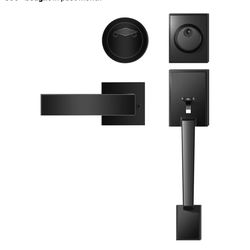 Front Door Handle and Deadbolt Set
