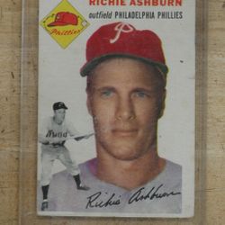 1954 TOPPS #45 RICHIE ASHBURN PHILLIES. COLLECTIBLE. 