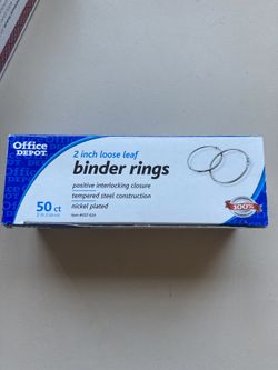 Office Depot 2-inch binder rings ( 50 ct)