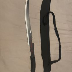 Curved Blade Sword with Sheath