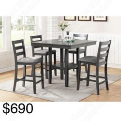 Beautiful Gray Modern Dining Set
