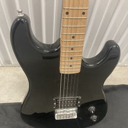 Black Davidson Electric Guitar With Case