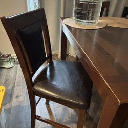Table and 4 chairs