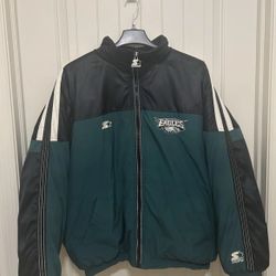 Philadelphia Eagles Vintage 90s STARTER puffer  jacket XL