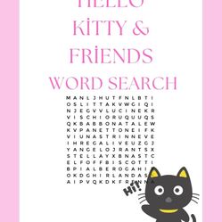 Hello Kitty & Friends Printable Word Search 