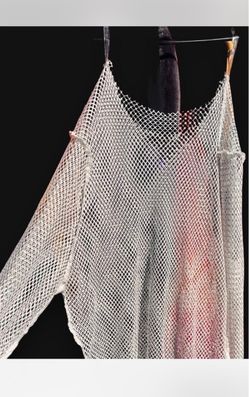 Brand new! White jeweled mesh long sleeve top