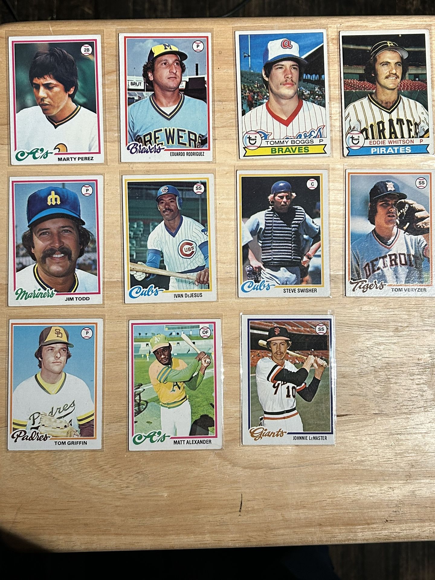 1978/79 Baseball Cards Good Condition