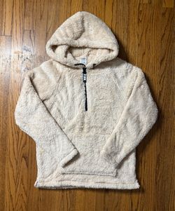 Victoria's Secret PINK Teddy Half Zip Pullover Hoodie size XS