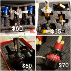 H4/9003 led bulb's 6k 3k 4300k hi/lo beam