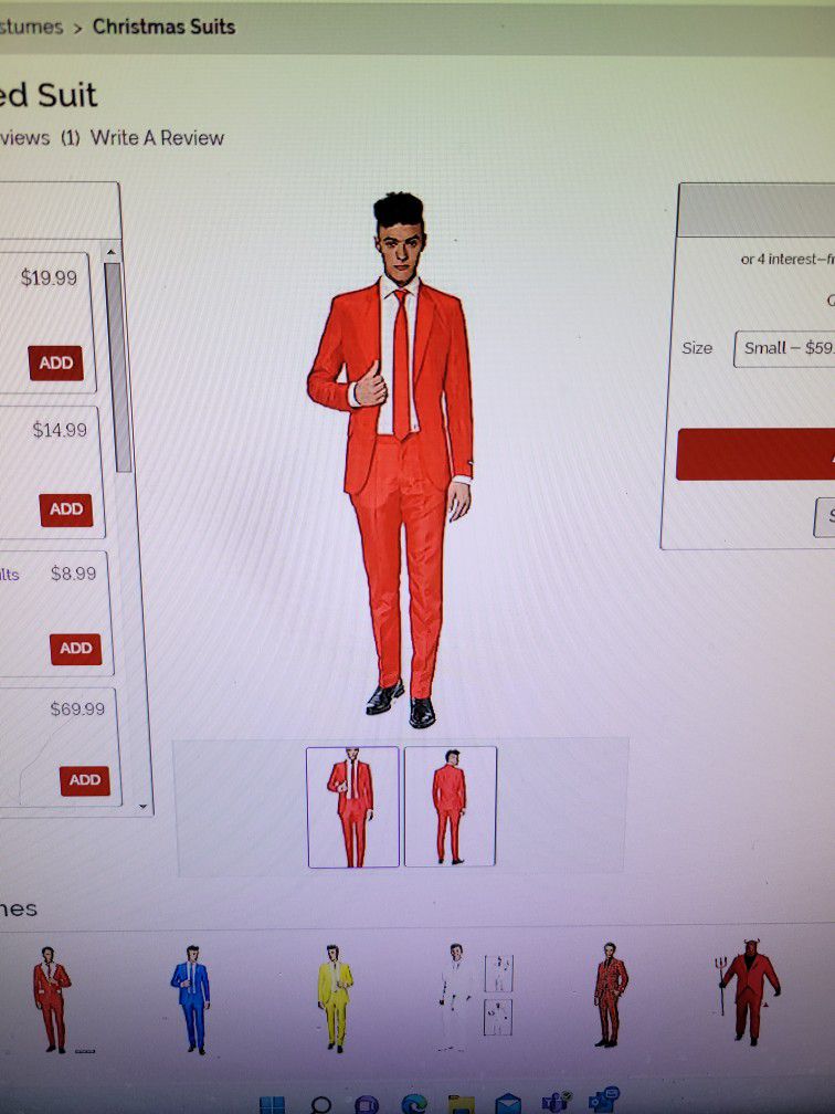 Red Suit Halloween 