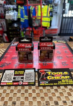 VESSEL Impact Ball 15pc. Torsion Bits PH2- $16 EACH
